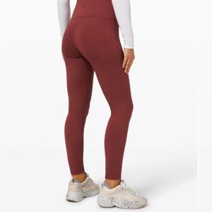 Lululemon Wunder Under Lounge Super-High Rise Leggings Fleece 28”